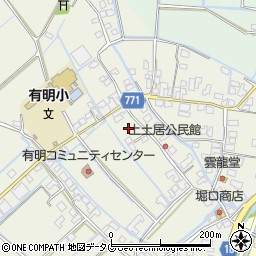 福岡県柳川市大和町皿垣開512周辺の地図