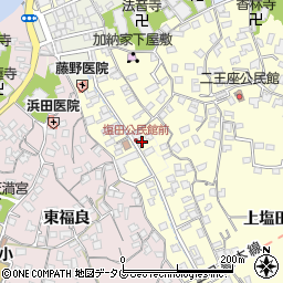 大分県臼杵市二王座61周辺の地図