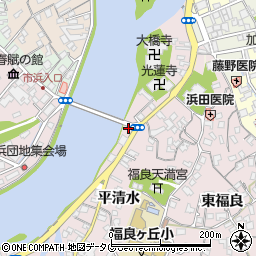 大分県臼杵市平清水52周辺の地図