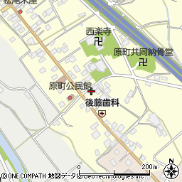 福岡県みやま市山川町原町12周辺の地図