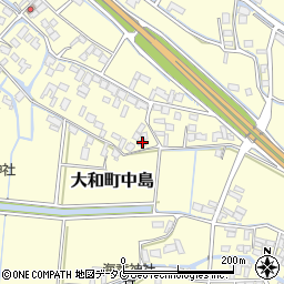 福岡県柳川市大和町中島2105周辺の地図