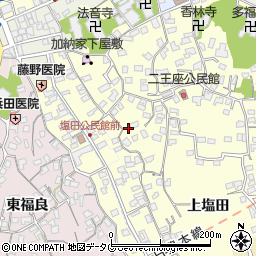 大分県臼杵市二王座116周辺の地図