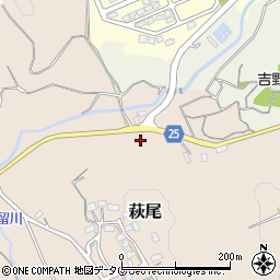 大分県大分市萩尾萩尾周辺の地図