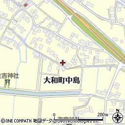 福岡県柳川市大和町中島2101周辺の地図