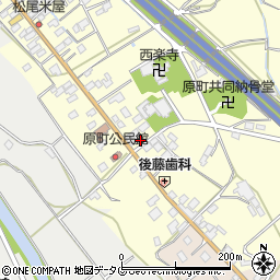 福岡県みやま市山川町原町142周辺の地図