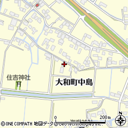 福岡県柳川市大和町中島2111周辺の地図