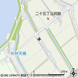 福岡県柳川市大和町皿垣開2157周辺の地図