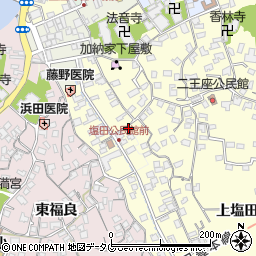 大分県臼杵市二王座65周辺の地図