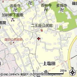 大分県臼杵市二王座294周辺の地図