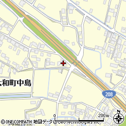 福岡県柳川市大和町中島1815周辺の地図