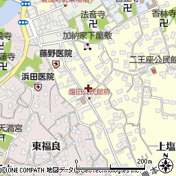 大分県臼杵市二王座58周辺の地図