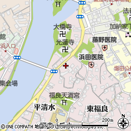 大分県臼杵市平清水153周辺の地図