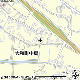 福岡県柳川市大和町中島1849周辺の地図