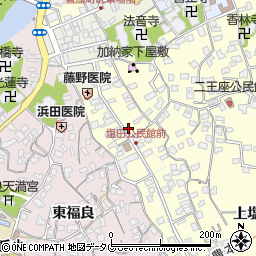 大分県臼杵市二王座59周辺の地図