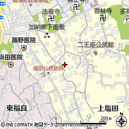 大分県臼杵市二王座118周辺の地図