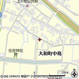 福岡県柳川市大和町中島2113-3周辺の地図