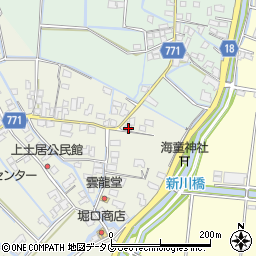 福岡県柳川市大和町皿垣開320周辺の地図