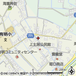 福岡県柳川市大和町皿垣開359-1周辺の地図