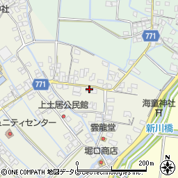 福岡県柳川市大和町皿垣開349周辺の地図