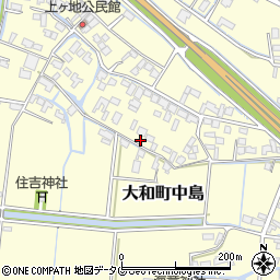 福岡県柳川市大和町中島2093周辺の地図