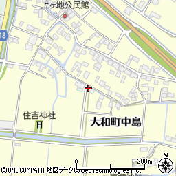 福岡県柳川市大和町中島2113周辺の地図