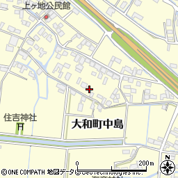 福岡県柳川市大和町中島2098周辺の地図