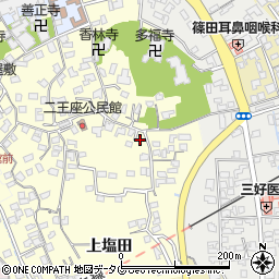 大分県臼杵市二王座227周辺の地図