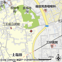 大分県臼杵市二王座232周辺の地図