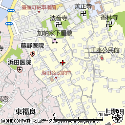 大分県臼杵市二王座122周辺の地図