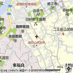 大分県臼杵市二王座54周辺の地図