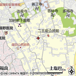 大分県臼杵市二王座286周辺の地図