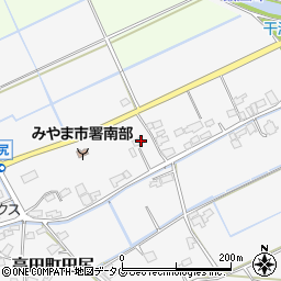 福岡県みやま市高田町田尻1593周辺の地図