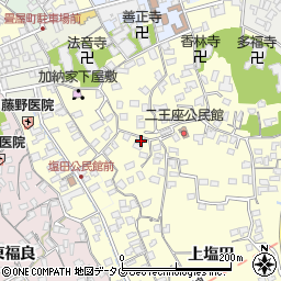 大分県臼杵市二王座283周辺の地図