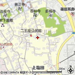 大分県臼杵市二王座210周辺の地図