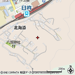 大分県臼杵市北海添周辺の地図