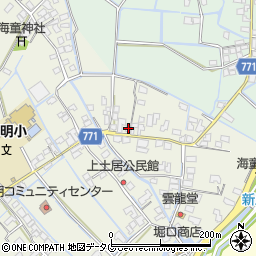 福岡県柳川市大和町皿垣開288周辺の地図