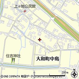 福岡県柳川市大和町中島2089周辺の地図