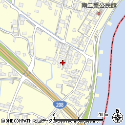 福岡県柳川市大和町中島1696周辺の地図