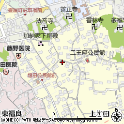 大分県臼杵市二王座282周辺の地図