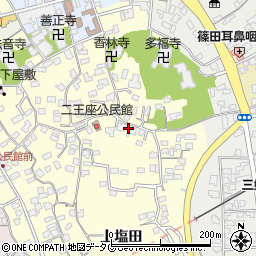 大分県臼杵市二王座209周辺の地図