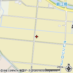 福岡県みやま市高田町飯江周辺の地図