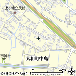 福岡県柳川市大和町中島2096周辺の地図