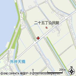 福岡県柳川市大和町皿垣開2159周辺の地図