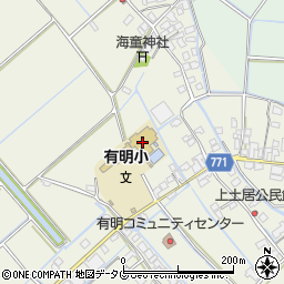 福岡県柳川市大和町皿垣開607周辺の地図