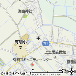 福岡県柳川市大和町皿垣開493周辺の地図