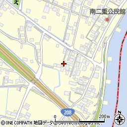 福岡県柳川市大和町中島1706-2周辺の地図