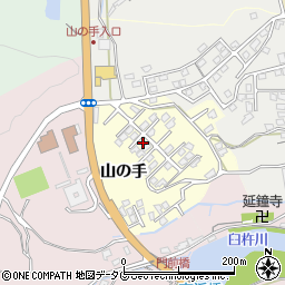 大分県臼杵市山の手周辺の地図