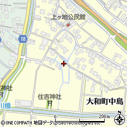 福岡県柳川市大和町中島2057周辺の地図