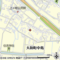 福岡県柳川市大和町中島2090周辺の地図