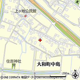 福岡県柳川市大和町中島2086周辺の地図